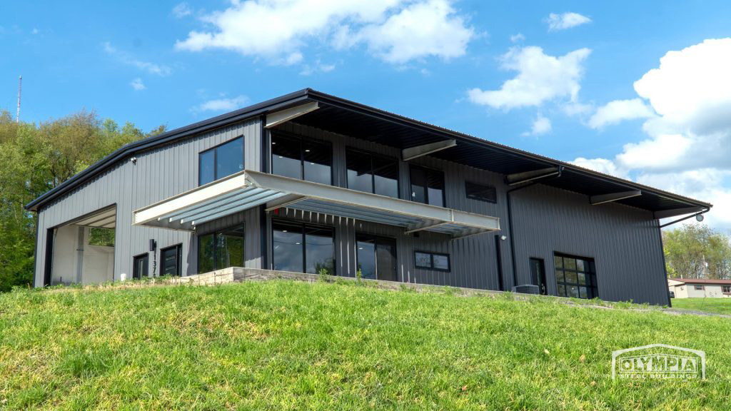 barndominium dark grey